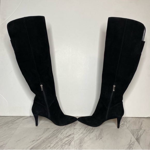 Vince Camuto Seselti Black Suede Pointy Toe Tall Boot 8 1/2 M - Picture 6 of 16